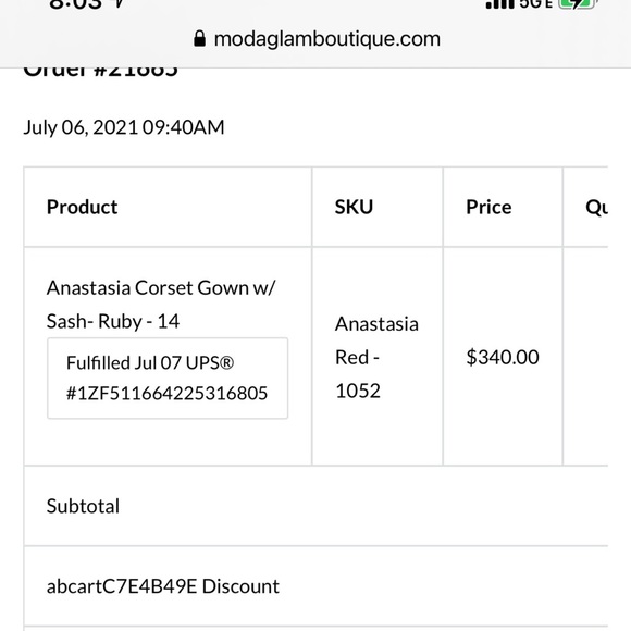 Red dress - Picture 2 of 2